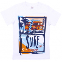 20-102124 "Surf" Футболка для мальчика, 4-8 лет, белый 20-102124 "Surf" Футболка для мальчика, 4-8 лет, белый