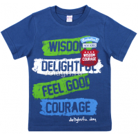 20-102127 "Wisdom" Футболка для мальчика, 4-8 лет, т-синий 20-102127 "Wisdom" Футболка для мальчика, 4-8 лет, т-синий