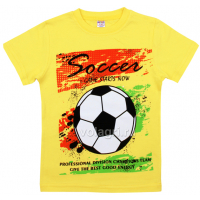 20-102128 "Soccer" Футболка для мальчика, 4-8 лет, желтый 20-102128 "Soccer" Футболка для мальчика, 4-8 лет, желтый