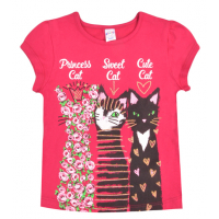 20-102208 "3 Cats" Футболка для девочки, 4-8 лет, розовый 20-102208 "3 Cats" Футболка для девочки, 4-8 лет, розовый