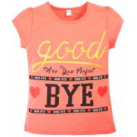20-103205 "Good Bye" Футболка, 8-12 лет, коралловый 20-103205 "Good Bye" Футболка, 8-12 лет, коралловый