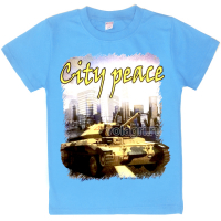 20-103118 "City Peace" Футболка, 8-12 лет, голубой 20-103118 "City Peace" Футболка, 8-12 лет, голубой