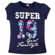 20-003-23 "Super" Футболка, 8-12 лет, темная ночь 20-003-23 "Super" Футболка, 8-12 лет, темная ночь