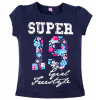 20-103210 "Super" Футболка, 8-12 лет, темная ночь 20-103210 "Super" Футболка, 8-12 лет, темная ночь