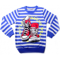 20-112811 "Sneakers" Джемпер для мальчика, 5-8 лет, полоса\синий 20-112811 "Sneakers" Джемпер для мальчика, 5-8 лет, полоса\синий