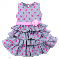 020-116702 Платье для девочки, 2-5 лет, меланж 020-116702 Платье для девочки, 2-5 лет, меланж