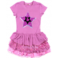 020-117704 "STAR" Платье для девочки, 5-8 лет, т-розовый 020-117704 "STAR" Платье для девочки, 5-8 лет, т-розовый