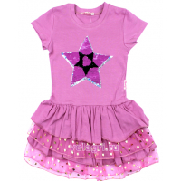 20-117704 "STAR" Платье для девочки, 5-8 лет, т-розовый 20-117704 "STAR" Платье для девочки, 5-8 лет, т-розовый