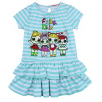 20-120302 "L.O.L." Платье для девочки, 2-6 лет, минт 20-120302 "L.O.L." Платье для девочки, 2-6 лет, минт