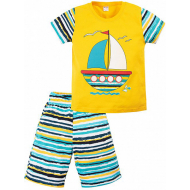 020-121701 "Кораблик" Пижама летняя, 3-7 лет, желтый 020-121701 "Кораблик" Пижама летняя, 3-7 лет, желтый