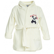 20-12812HV "PANDA" Халат махровый для мальчика, 2-5 лет, молочный 20-12812HV "PANDA" Халат махровый для мальчика, 2-5 лет, молочный