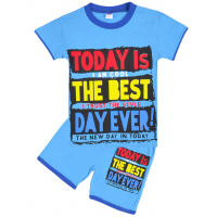 20-202101 "Today" Костюм для мальчика, 4-8 лет, голубой 20-202101 "Today" Костюм для мальчика, 4-8 лет, голубой