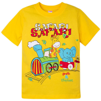 20-0119 "Сафари" Футболка для мальчика, 1-4 года, желтый 20-0119 "Сафари" Футболка для мальчика, 1-4 года, желтый
