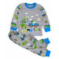 20-30032 "Car" Пижама для мальчика, 2-5 лет, серый 20-30032 "Car" Пижама для мальчика, 2-5 лет, серый