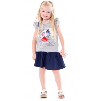 20-33601 Комплект для девочки, 2-6 лет, меланж\синий 20-33601 Комплект для девочки, 2-6 лет, меланж\синий