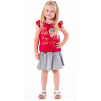 20-33602 Комплект для девочки, 2-6 лет, малиновый\меланж 20-33602 Комплект для девочки, 2-6 лет, малиновый\меланж
