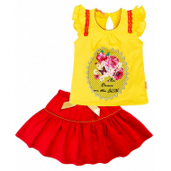 020-33603 Комплект для девочки, 2-6 лет, желтый\красный 020-33603 Комплект для девочки, 2-6 лет, желтый\красный