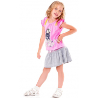 20-33604 Комплект для девочки, 2-6 лет, розовый\меланж 20-33604 Комплект для девочки, 2-6 лет, розовый\меланж