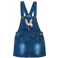 20-7763 "Bunny" Сарафан для девочки, 3-7 лет, джинс 20-7763 "Bunny" Сарафан для девочки, 3-7 лет, джинс