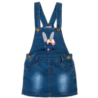 20-7763 "Bunny" Сарафан для девочки, 3-7 лет, джинс 20-7763 "Bunny" Сарафан для девочки, 3-7 лет, джинс