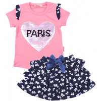 20-98801 "PARIS" Комплект с юбкой, 3-7 лет, розовый 20-98801 "PARIS" Комплект с юбкой, 3-7 лет, розовый