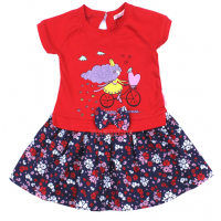 20-99701 Платье для девочки, 2-6 лет, красный 20-99701 Платье для девочки, 2-6 лет, красный