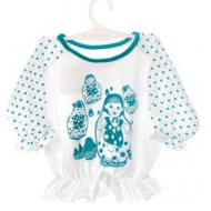 1523-9 "Матрешка" Кофточка для малышки 1523-9 "Матрешка" Кофточка для малышки
