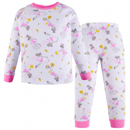 100-3780209 Пижама для девочки, интерлок, 3-7 лет 100-3780209 Пижама для девочки, интерлок, 3-7 лет