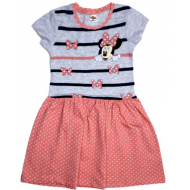 47-258201-1 "Minni" Платье для девочки 2-5 лет, коралловый 47-258201-1 "Minni" Платье для девочки 2-5 лет, коралловый