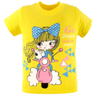 47-580201-2 Футболка для девочки, 5-8 лет, желтый 47-580201-2 Футболка для девочки, 5-8 лет, желтый