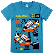 47-9120101-22 Футболка для мальчика, 9-12 лет, петрол 47-9120101-22 Футболка для мальчика, 9-12 лет, петрол