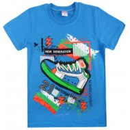 47-9120101-23 Футболка для мальчика, 9-12 лет, т-бирюзовый 47-9120101-23 Футболка для мальчика, 9-12 лет, т-бирюзовый
