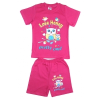 1422-323 "Love Honey" комплект для девочек 1-4 года, фуксия 1422-323 "Love Honey" комплект для девочек 1-4 года, фуксия