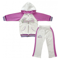 12-008 "PRINCESS" Костюм для девочки, молочный\лиловый 12-008 "PRINCESS" Костюм для девочки, молочный\лиловый