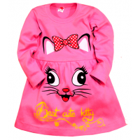 05-0622 "Kitty" Платье для девочки, интерлок, 3-7 лет, малиновый 05-0622 "Kitty" Платье для девочки, интерлок, 3-7 лет, малиновый