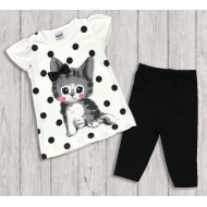 05-14323 "Little Kitten" Комплект для девочки, черный 05-14323 "Little Kitten" Комплект для девочки, черный