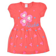 09-37830 Платье для девочки, 3-7 лет, коралловый 09-37830 Платье для девочки, 3-7 лет, коралловый