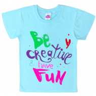 91302-95 "BE CREATIVE" футболка для девочек 9-13 лет, мятный 91302-95 "BE CREATIVE" футболка для девочек 9-13 лет, мятный