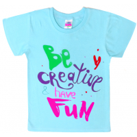 91302-95 "BE CREATIVE" футболка для девочек 9-13 лет, мятный 91302-95 "BE CREATIVE" футболка для девочек 9-13 лет, мятный