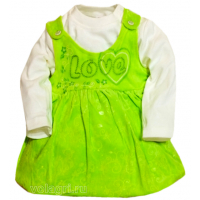10-13806 "LOVE" Комплект велюровый, 1-3 года 10-13806 "LOVE" Комплект велюровый, 1-3 года