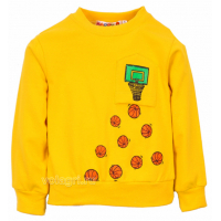 10-141133 "Basketball" Толстовка с нашивкой, 1-4 года, желтый 10-141133 "Basketball" Толстовка с нашивкой, 1-4 года, желтый