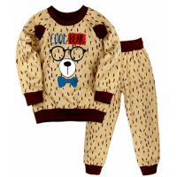 10-148119 "Cool Bear" Костюм для мальчика, 1-4 года, бежевый 10-148119 "Cool Bear" Костюм для мальчика, 1-4 года, бежевый