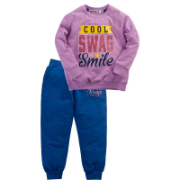 10-148222 "COOL" Костюм для девочки, 1-4 года, сирень\синий 10-148222 "COOL" Костюм для девочки, 1-4 года, сирень\синий