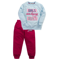 10-148224 "SWEET" Костюм для девочки, 1-4 года, лазурный\вишневый 10-148224 "SWEET" Костюм для девочки, 1-4 года, лазурный\вишневый