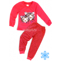 10-588228 "TIGER" Пижама с начесом, 5-8 лет, коралл 10-588228 "TIGER" Пижама с начесом, 5-8 лет, коралл