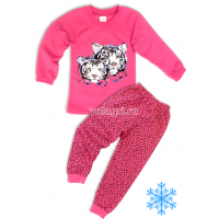 10-588229 "TIGER" Пижама с начесом, 5-8 лет, розовый 10-588229 "TIGER" Пижама с начесом, 5-8 лет, розовый