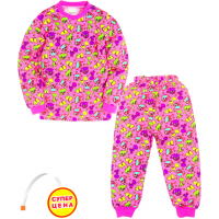 09-25803 "ДИНОЗАВРИКИ" Пижама для девочки, 2-5 лет, розовый 09-25803 "ДИНОЗАВРИКИ" Пижама для девочки, 2-5 лет, розовый
