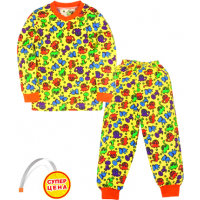 09-25804 "ДИНОЗАВРИКИ" Пижама, 2-5 лет, желтый 09-25804 "ДИНОЗАВРИКИ" Пижама, 2-5 лет, желтый