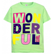 11-10130201 "Wonderful" футболка для девочек, 10-13 лет, мятный 11-10130201 "Wonderful" футболка для девочек, 10-13 лет, мятный