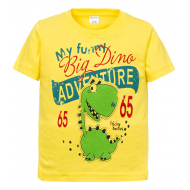 11-250102 "Adventure" Футболка для мальчика, 2-5 лет, желтый 11-250102 "Adventure" Футболка для мальчика, 2-5 лет, желтый